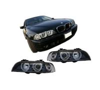Angel Eyes Phares Avant Pour BMW Série 5 E39 1996-2003 Facelift Design Noir Chrom Edition