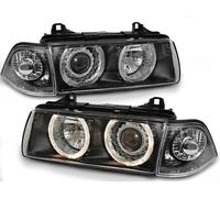 Angel Eyes Scheinwerfer Tuning Tec Pour BMW Série 3 E36 Coupé/Cabrio 90-99 Noir