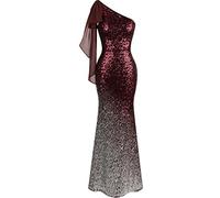 Angel-fashions aux Femmes Une Epaule Gauche de Split Bal de Robe de Soiree