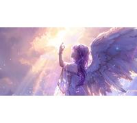 Angel fille Diamond Painting Adulte Grande Format Taille, Broderie DiamondPainting Grande Taille Canevas Diamant Kit Complet Point De Croix, Salon Chambre Autocollant Mural Décoration 30x60cm lgl5812