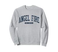 Angel Fire New Mexico NM College University Style Bleu Sweatshirt