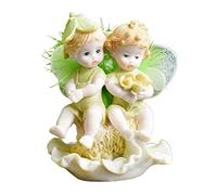 Angel Flower Fairy Statue Sculpture Doll Statuette Figurine Home Decor Cake Car Decoration Decoration Ornement's Chriatmas Gifts, 4 Art Collection