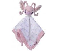 Angel Grand Doudou Plat Lange Blanc Et Rose 40 X 40 Cm - Lilo et Stitch - Peluche Enfant Et Bebe et 1 Carte tigre - Naissance