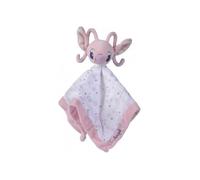 Angel Grand Doudou Plat Lange Blanc Et Rose 40 X 40 Cm - Lilo et Stitch - Peluche Enfant Et Bebe et 1 Carte tigre - Naissance