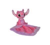 Angel Grand Doudou Plat rose 20 X 20 Cm - Peluche Enfant Et Bebe +1 Carte tigre - Collection Naissance Stitch