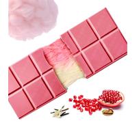 Angel Hair Chocolat rose - avec grenade, saveur vanille, barbe à papa cheveux d'ange et crème de pistache - Barre de 60 grammes - Dubai Chocolate 2.0