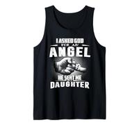 Angel He Sent Me My Daughter for Dad Funny Fathers Day Débardeur