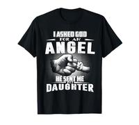 Angel He Sent Me My Daughter for Dad Funny Fathers Day T-Shirt