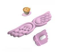 Angel Keyboard Wrist Rest Set, Ergonomic Keyboard Wrist Rest and Mouse Pad with Wrist Support for Office Gaming,Waterproof & Non-Slip, Pain Relief Comfort Typing (Pink,Size B)