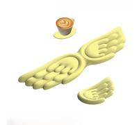 Angel Keyboard Wrist Rest Set, Ergonomic Keyboard Wrist Rest and Mouse Pad with Wrist Support,Waterproof & Non-Slip, Pain Relief Comfort Typing for Office Gaming (Yellow,Size A)