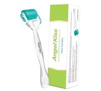 Angel Kiss Derma Roller 0,5 mm Aiguille Réelle - 192 Aiguilles Individuelles en Acier Inoxydable - Rouleau de Microneedling pour Visage, Corps, Barbe, Cuir Chevelu et Soins de la Peau