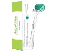 Angel Kiss Derma Roller Aiguille Réelle Version Avancée 5 Microneedling Roller pour Visage Corps Barbe, 192 Micro Aiguilles Individuelles en Titane 0,3 mm, Meilleurs Cadeaux pour Hommes Femmes