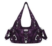 Angel Kiss Hobo Sac à main et sac à main pour femme Grand sac à bandoulière pour usage quotidien, Violet g.