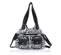 Angel Kiss Sacs à main pour femme - Grand sac besace en cuir synthétique souple - Sac à bandoulière pour femme, B-noir