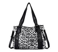 Angel Kiss Sacs à main pour femme, sac à main Hobo, spacieux, décontracté, sacs à bandoulière, sac de transport en polyuréthane, sac à bandoulière pour femme, 1 noir et noir, xl