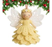 Angel Kit de crochet pour débutants - Vacances complètes avec instructions étape par étape (français non garanti), décoration de Noël faite à la main pour, adolescents, femmes | Décoration de
