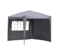 Angel Living 2.5x2.5 m Tente Pliante avec 2 Côtés, Résistant à l'eau et Aux UV, Tonnelle Pavillon avec Un Sac de Transport, Tente Pliante pour Jardin Patio à l'Air Libre (Gris)