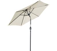 Angel Living 270cm Parasol inclinable Inoxydable en acier et polyester Crème