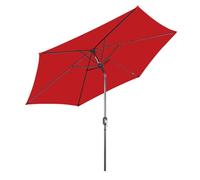 Angel Living 300cm Parasol Manivelle Inclinable de Jardin, Empêche de La Lumière Solaire Directe et Anti-ultraviolet, Parasol pour Patio et Jardin, Toile Balcon Patio Terras (Rouge)