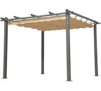 Angel Living 3x3M Pavillon Terssendacht Blanc en aluminium et polyester Toit réglable