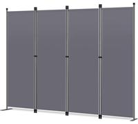 Angel Living 4-Piece Room Divider, Wall Privacy Screen Grey (Séparation de pièces, écran d'intimité mural)