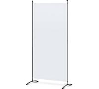 Angel Living 80X180CM Paravent individuel Cloison de séparation Paravent Cloison de séparation en acier et polyester,Ivoire