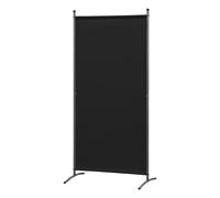 Angel Living 80X180CM Paravent individuel Cloison de séparation Paravent Cloison de séparation en acier et polyester Gris