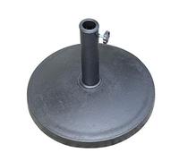 Angel Living Base de Parasol de Jardin Base Lourde pour Parasol - 14 kg - Résine Noire - Compatible 2.5m/2.7m - Stabilisateur de Parasol avec ou sans Table Jardin (14 kg, Noir)