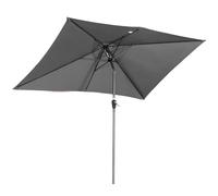 Angel Living Parasol de Jardin Exterieur Inclinable 2x3M avec Manivelle, Parasol pour Patio et Jardin, Toile Protection UV pour Balcon Patio Terrasse (Gris)