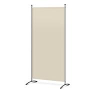 Angel Living Paravent 1 Panneaux Diviseurs de Chambre Séparateur de Panneaux Indépendant Paroi de Séparation Murale Séparation Visuelle pour Bureaux, Chambre à Coucher (Beige, 81 x 180 cm)