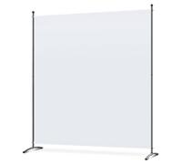 Angel Living Paravent 1 Panneaux Diviseurs de Chambre Séparateur de Panneaux Indépendant Paroi de Séparation Murale Séparation Visuelle pour Bureaux, Chambre à Coucher, 162 x 180cm (Blanc)
