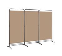 Angel Living Paravent 3 Panneaux Pliable Diviseurs de Chambre Séparateur, Indépendant Paroi de Séparation Murale Séparation Visuelle pour Bureaux, Chambre à Coucher, 180 x 243cm (Beige Moka)