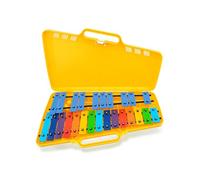 Angel Metallofono Cromatico, 25 Note da SOL2 a SOL3 (G2-G3) Con astuccio in plastica e 2 battenti. Barre colorate Ed adesivi per Note.