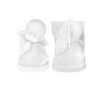 Angel Mold - 3D Reusable Flexible Cute Handmade Scented Candle Mould | Flexible 3D Silicone Design - Molded With Fine Details To Create Charming 3D Angel Figures, Featuring Smooth