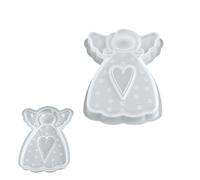 Angel Mold - Christmas Silicone Casting Mould for Resin Cement and Plaster Crafts, Reusable DIY Decoration Supply for Holiday Art Teachers Party Planners Home Decor and Creative Hobby Workshops