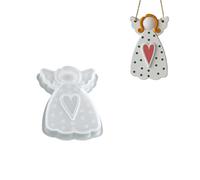 Angel Molds Silicone - Moules en béton de Noël 11,5 x 7,5 cm, outil d'artisanat, moule de plâtre pour décoration de Noël facile à utiliser | moule créatif de bricolage pour planificateurs