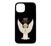 Angel Number 1111 Spiritualité Angélique Vitrail Art Coque pour iPhone 13