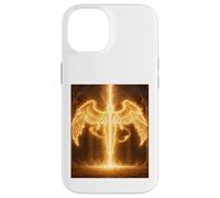 Angel of Eternal Fire Celestial Guardian Light Cadeau Design Coque pour iPhone 14
