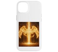 Angel of Eternal Fire Celestial Guardian Light Cadeau Design Coque pour iPhone 14 Plus