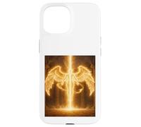 Angel of Eternal Fire Celestial Guardian Light Cadeau Design Coque pour iPhone 15