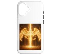 Angel of Eternal Fire Celestial Guardian Light Cadeau Design Coque pour iPhone 16