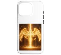 Angel of Eternal Fire Celestial Guardian Light Cadeau Design Coque pour iPhone 16 Pro