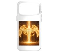Angel of Eternal Fire Celestial Guardian Light Cadeau Design Coque pour iPhone 17 Pro Max