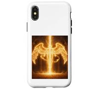 Angel of Eternal Fire Celestial Guardian Light Cadeau Design Coque pour iPhone X/XS