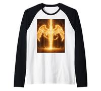 Angel of Eternal Fire Celestial Guardian Light Cadeau Design Manche Raglan