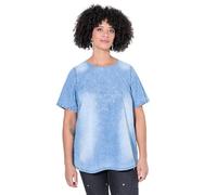 Angel of Style Femme Grandes Tailles Blouse Oversized Aspect Jean, étoiles Scintillantes Bleu Clair 52 849477901-50