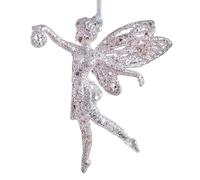 Angel Ornament - 4.72 inch PP Holiday Decor | Glitter Christmas Ornaments - Glitter Bow Pendant - 26 G Christmas Tree Garden Nursery Wedding Favor Festive Decoration