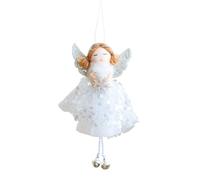 Angel Ornaments Bells - 16x8x2.5cm Poll Angel, décoration Soft Plux Pendant, Holiday Tree Prowing Figurine | Magnifique célébration d'hiver en salle décor de porte murale décor de Noël de la fête de N