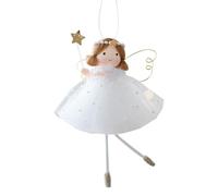 Angel Ornaments, Cute Winter Hanging Decorations for Christmas and Birthday, Cloth Material Festive Pendant Decor for Wall Window Mantel Party Display in Home Or Event Spaces, 4.33x5.51 inches