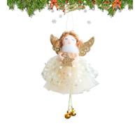 Angel Ornaments for Christmas Tree with Bells - Cute Angel Doll Pendants for Holiday Tree, Family Celebration, Indoor Winter Home Decor, Door Hanger, Party Decoration, Festive Seasonal Charm